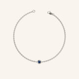 Fall into Autumn Blue Sapphire Bracelet
