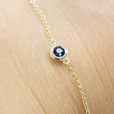 Fall into Autumn Blue Sapphire Bracelet