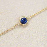 Fall into Autumn Blue Sapphire Bracelet