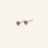 Early Bloom Red Garnet Earrings