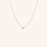 Fall into Autumn Pink Tourmaline Necklace
