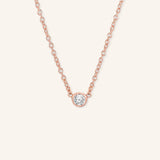 Fall into Autumn White Sapphire Necklace