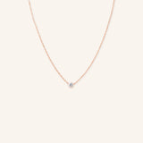 Fall into Autumn White Sapphire Necklace