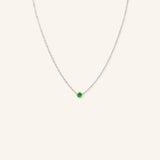 Fall into Autumn Green Garnet Necklace