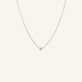 Fall into Autumn White Sapphire Necklace