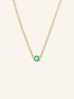 Fall into Autumn Emerald Necklace