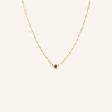 Fall into Autumn Garnet Necklace