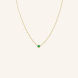 Fall into Autumn Green Garnet Necklace