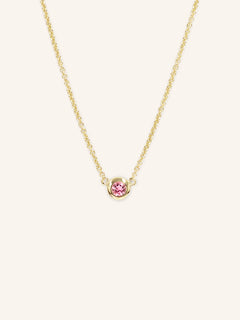 Fall into Autumn Pink Tourmaline Necklace
