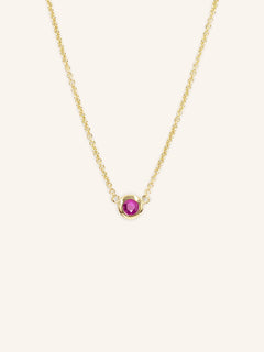 Fall into Autumn Ruby Necklace
