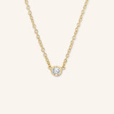 Fall into Autumn White Sapphire Necklace