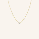 Fall into Autumn White Sapphire Necklace