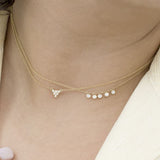 Wander Longingly White Sapphire Necklace