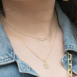Wander Longingly White Sapphire Necklace
