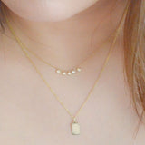 Wander Longingly White Sapphire Necklace