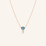 Blushing Rose Necklace - Montana Sapphire