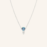 Blushing Rose Necklace - Montana Sapphire