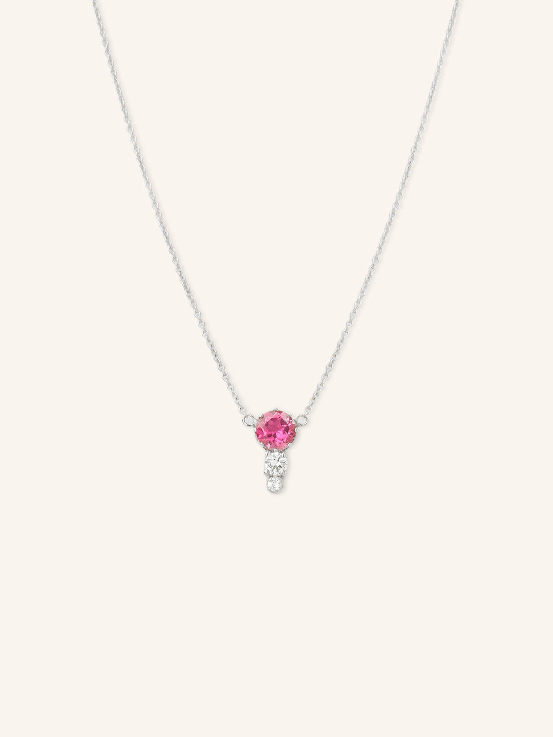 Blushing Rose Necklace - Pink Tourmaline