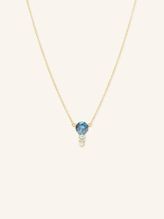 Blushing Rose Necklace - Montana Sapphire