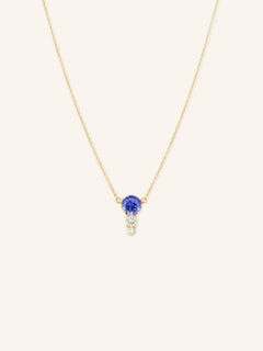 Blushing Rose Necklace - Tanzanite