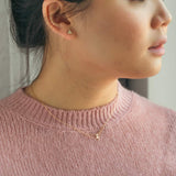 Semicolon White Sapphire Necklace