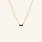 Morning Dew Blue Sapphire Necklace