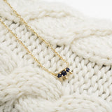 Morning Dew Blue Sapphire Necklace
