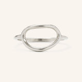 Organic Oval Open Ring