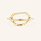 Organic Oval Open Ring