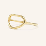 Organic Oval Open Ring