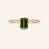 Daylily Green Tourmaline Ring