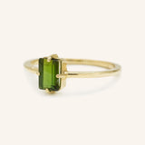Daylily Green Tourmaline Ring