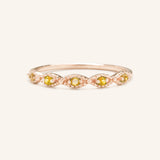Sequin Citrine Ring