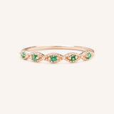 Sequin Emerald Ring