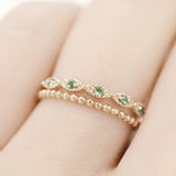 Sequin Emerald Ring