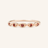 Sequin Garnet Ring
