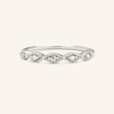 Sequin Aquamarine Ring