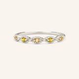 Sequin Citrine Ring