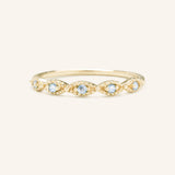 Sequin Aquamarine Ring