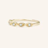 Sequin Aquamarine Ring
