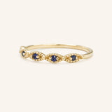 Sequin Blue Sapphire Ring