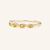 Sequin Citrine Ring