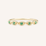 Sequin Emerald Ring