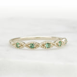 Sequin Emerald Ring