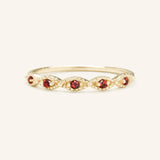 Sequin Garnet Ring