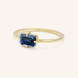 Ladys Mantle Blue Sapphire Ring