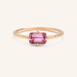 Ladys Mantle Pink Tourmaline Ring