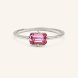 Ladys Mantle Pink Tourmaline Ring