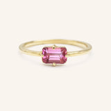 Ladys Mantle Pink Tourmaline Ring