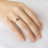 Ladys Mantle Amethyst Ring